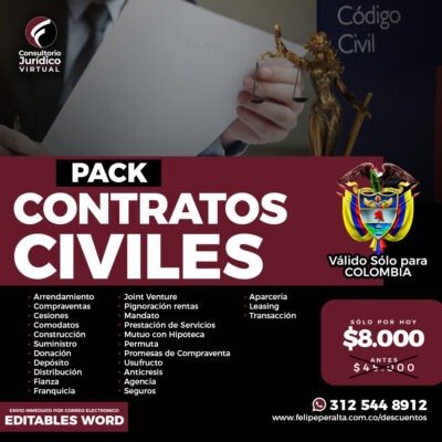 Pack de Contratos Civiles 🇨🇴